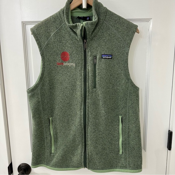 Men's Patagonia Better Sweater Full Zip Vest in Heathered Green, Size Large - Picture 8 of 9
